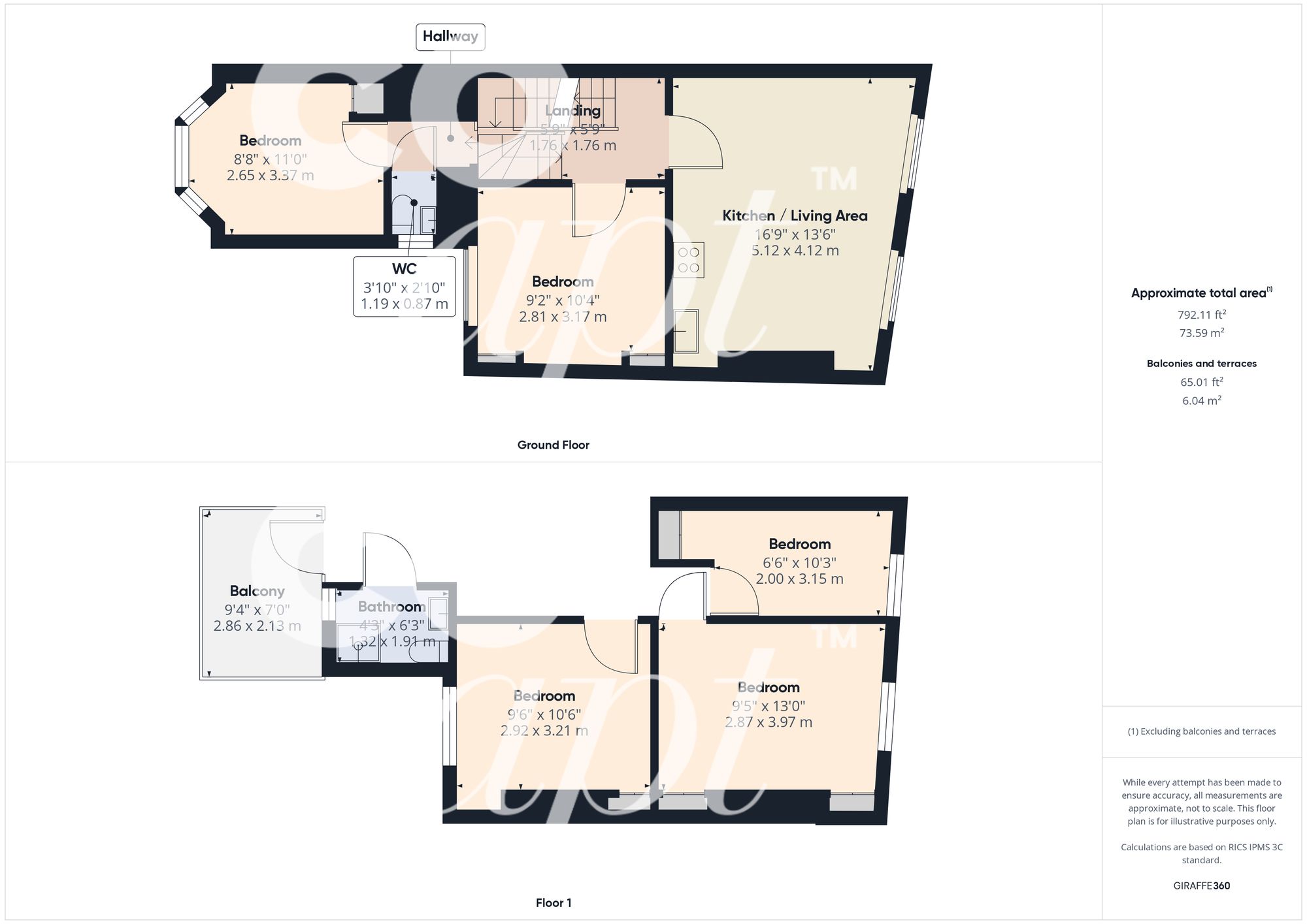 61 St. Georges Road, Brighton floorplan