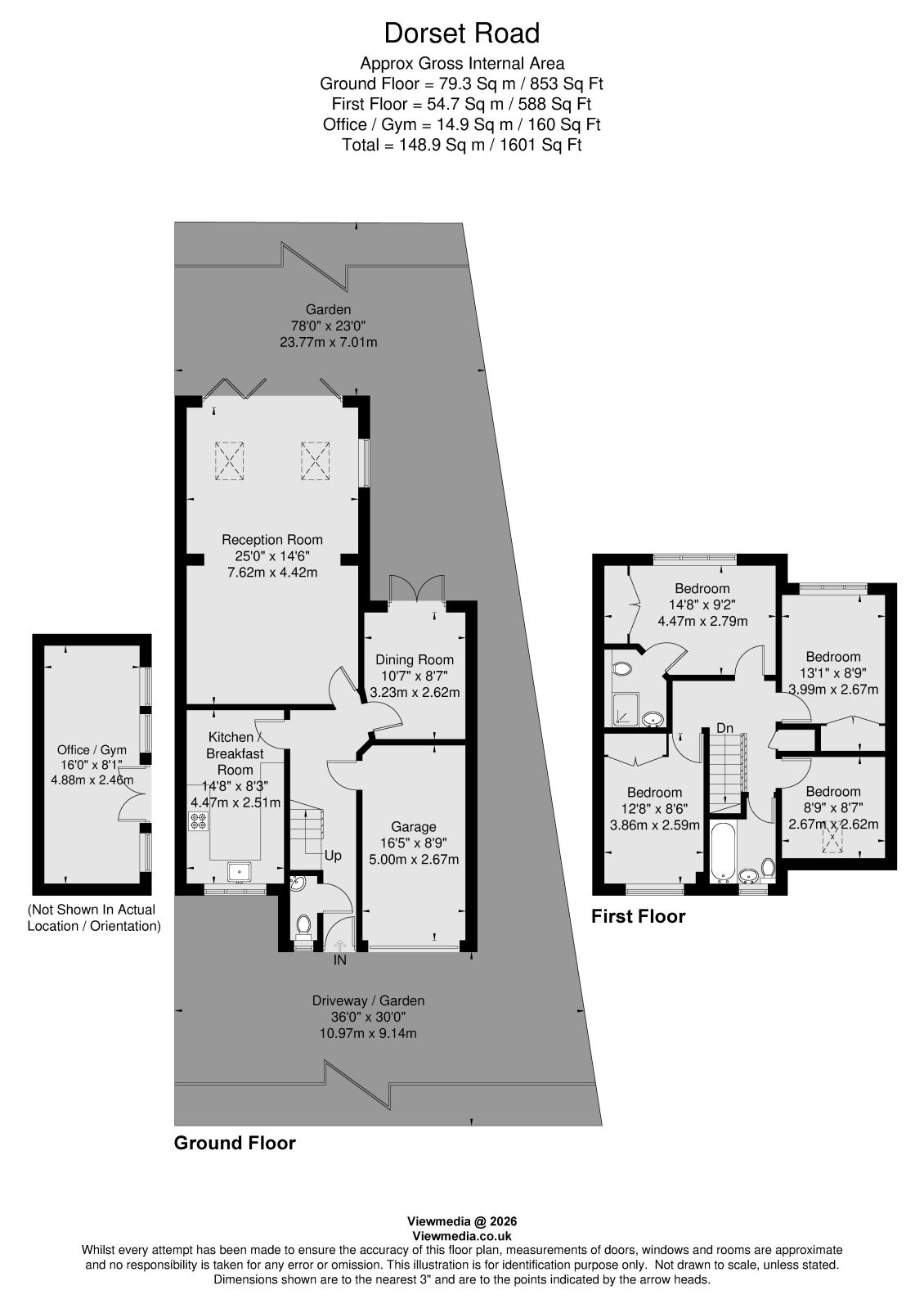 117, Dorset Road, London floorplan