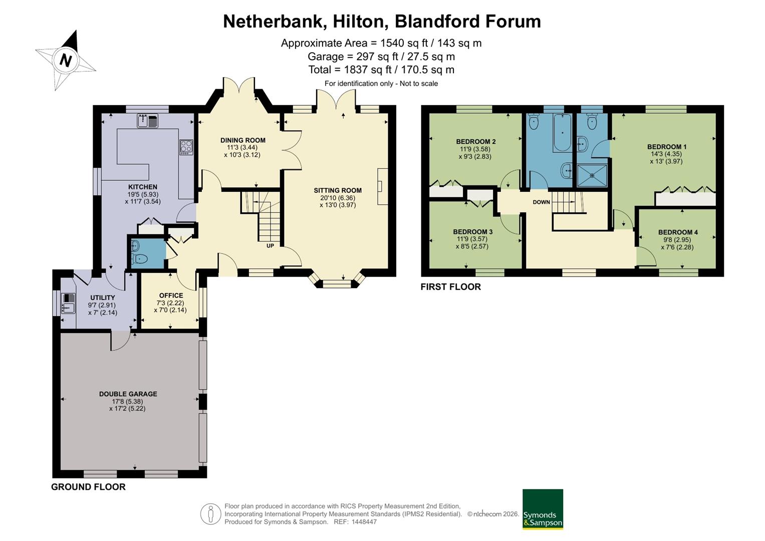 Netherbank, Hilton, Blandford Forum floorplan