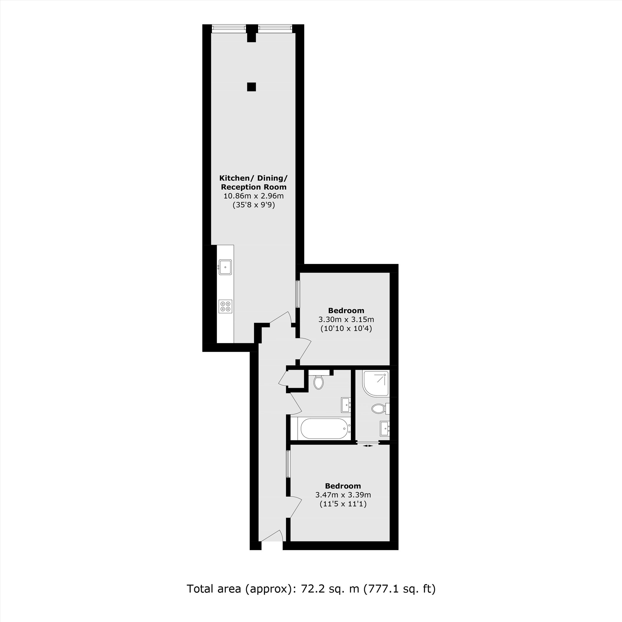 Clapham Road, London floorplan