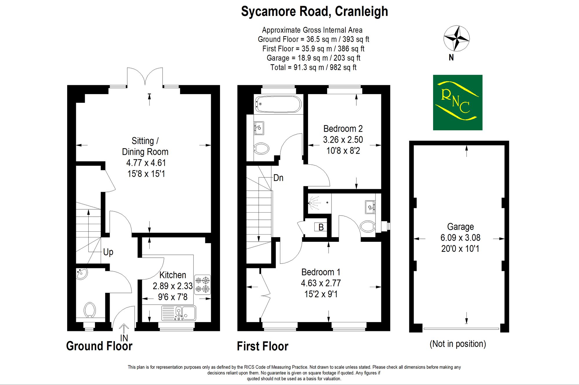 9 Sycamore Road, Cranleigh floorplan