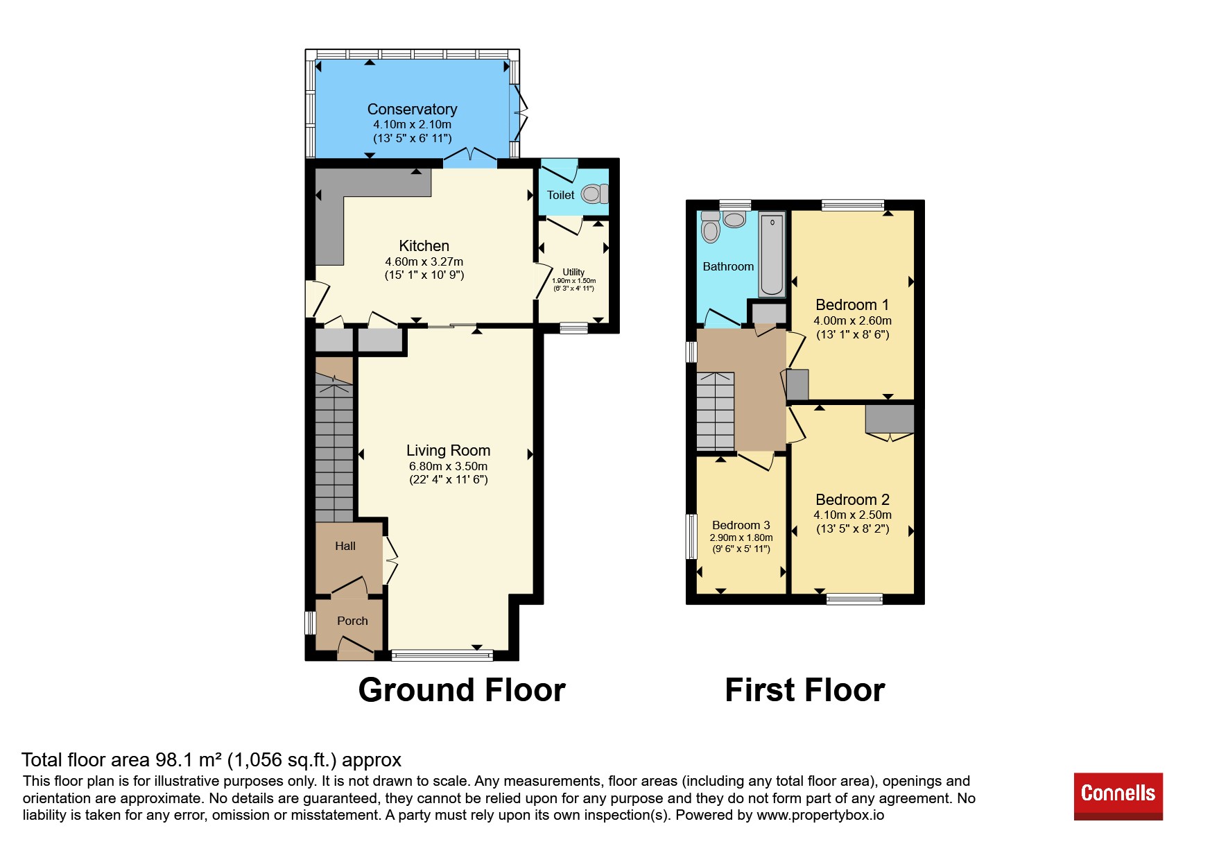 21, Midhurst Drive, Cannock floorplan