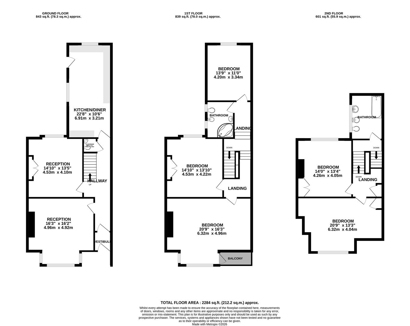 12, Downs Park East, Bristol floorplan