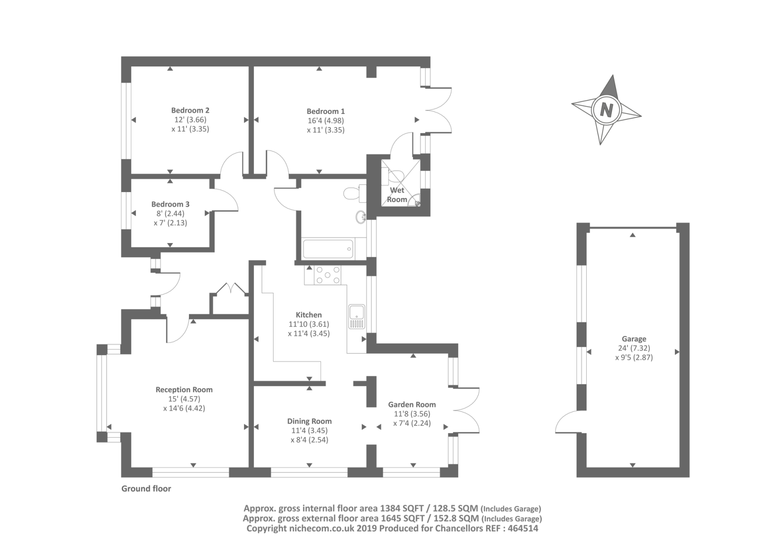 3 Bedrooms Detached bungalow for sale in Eversley Road, Arborfield Cross RG2