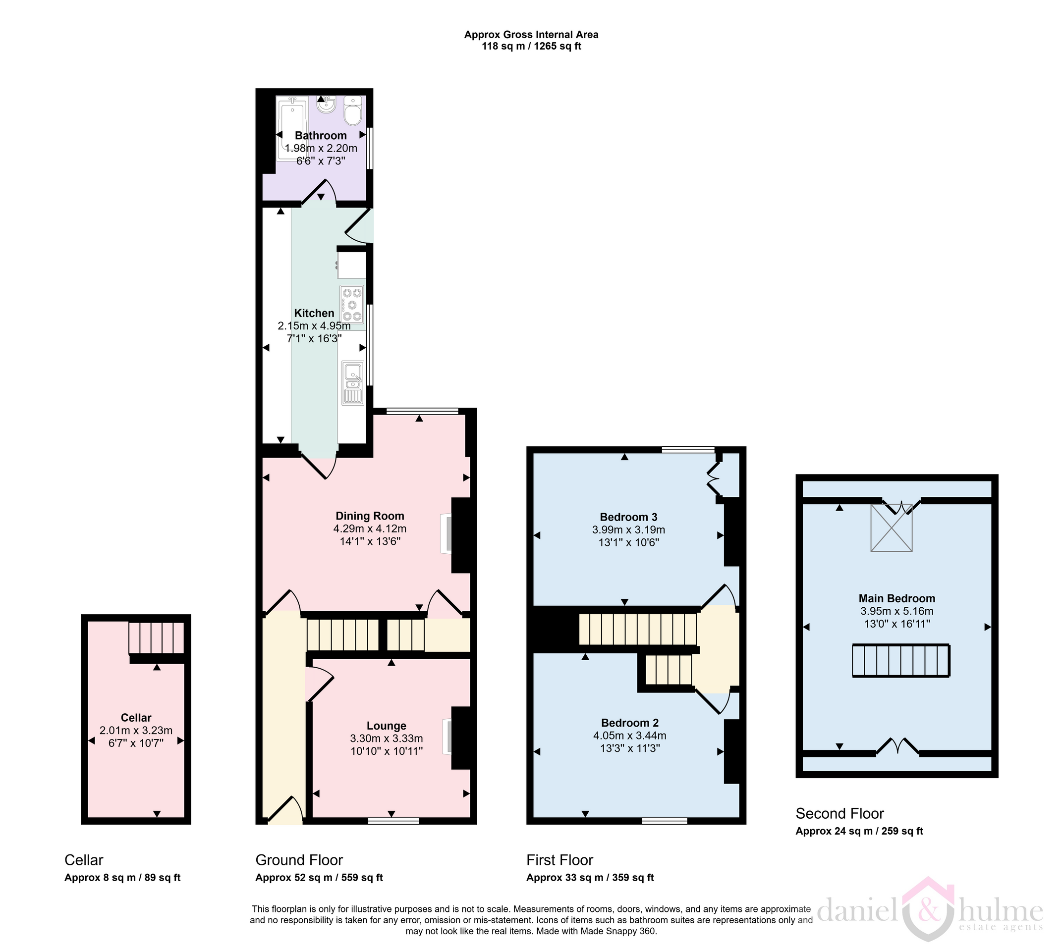21 Osborne Street, Leek floorplan