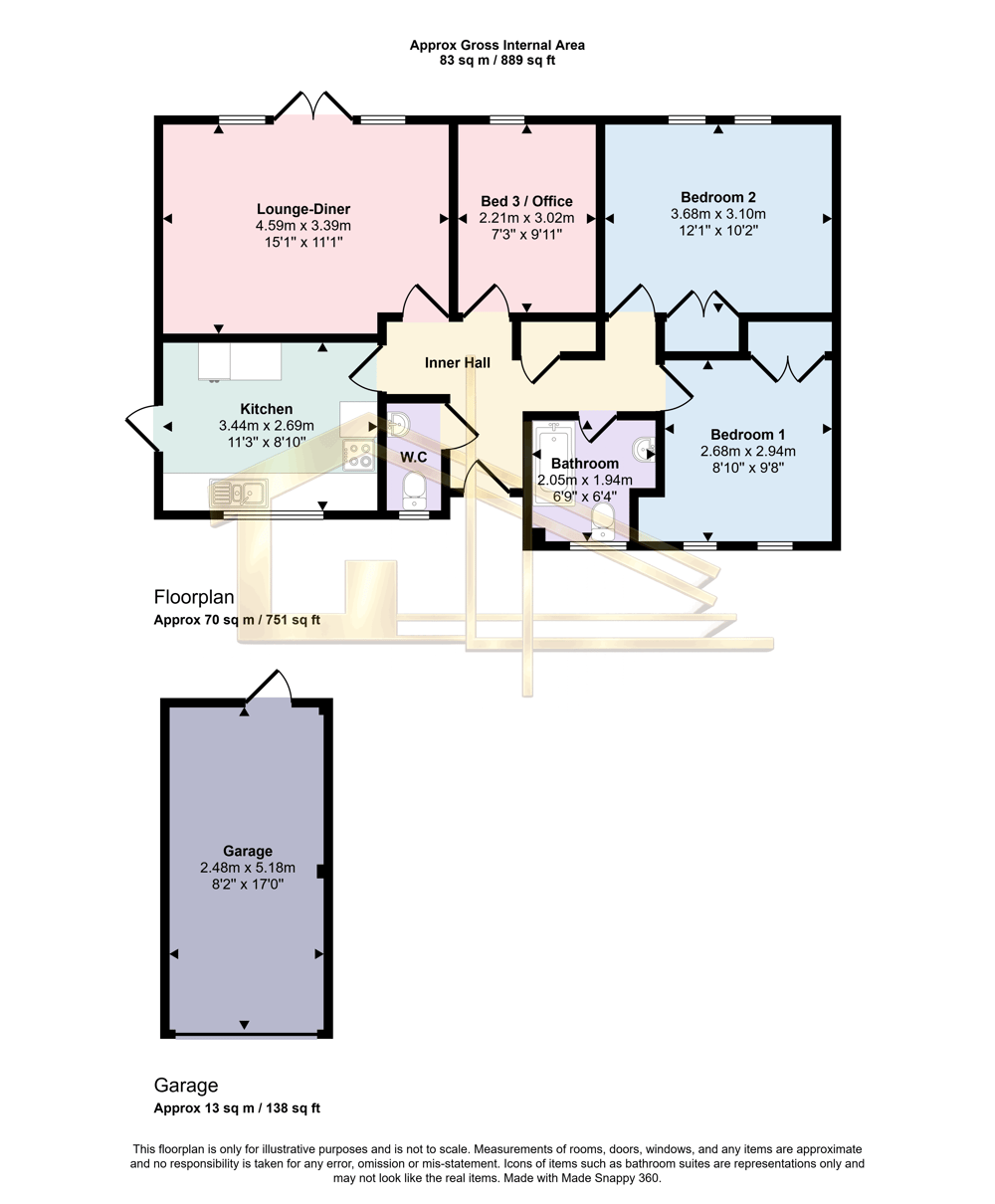33, The Briary, Bexhill-on-Sea floorplan