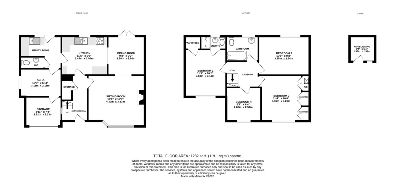 100, Quarry Road, Hereford floorplan