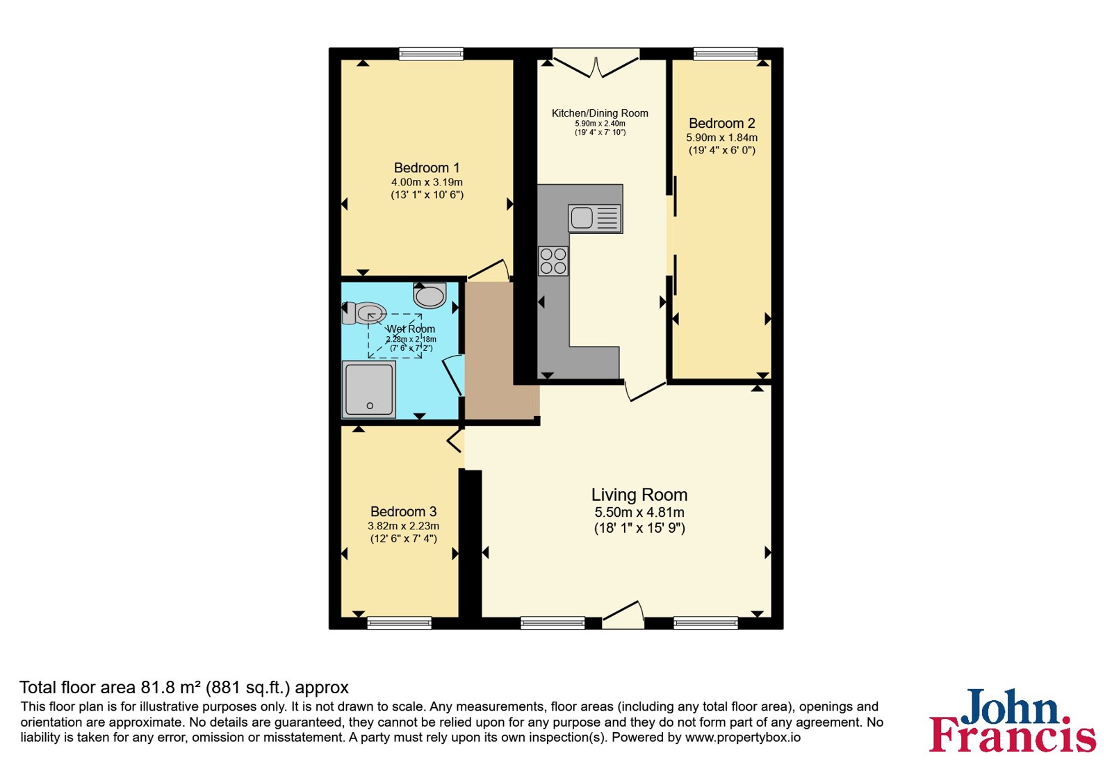42, Church Road, Neath floorplan