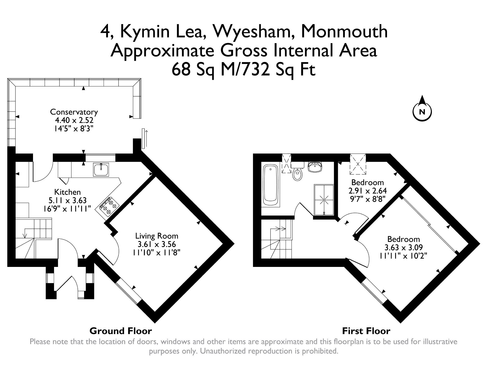 4, Kymin Lea, Wyesham, Monmouth floorplan