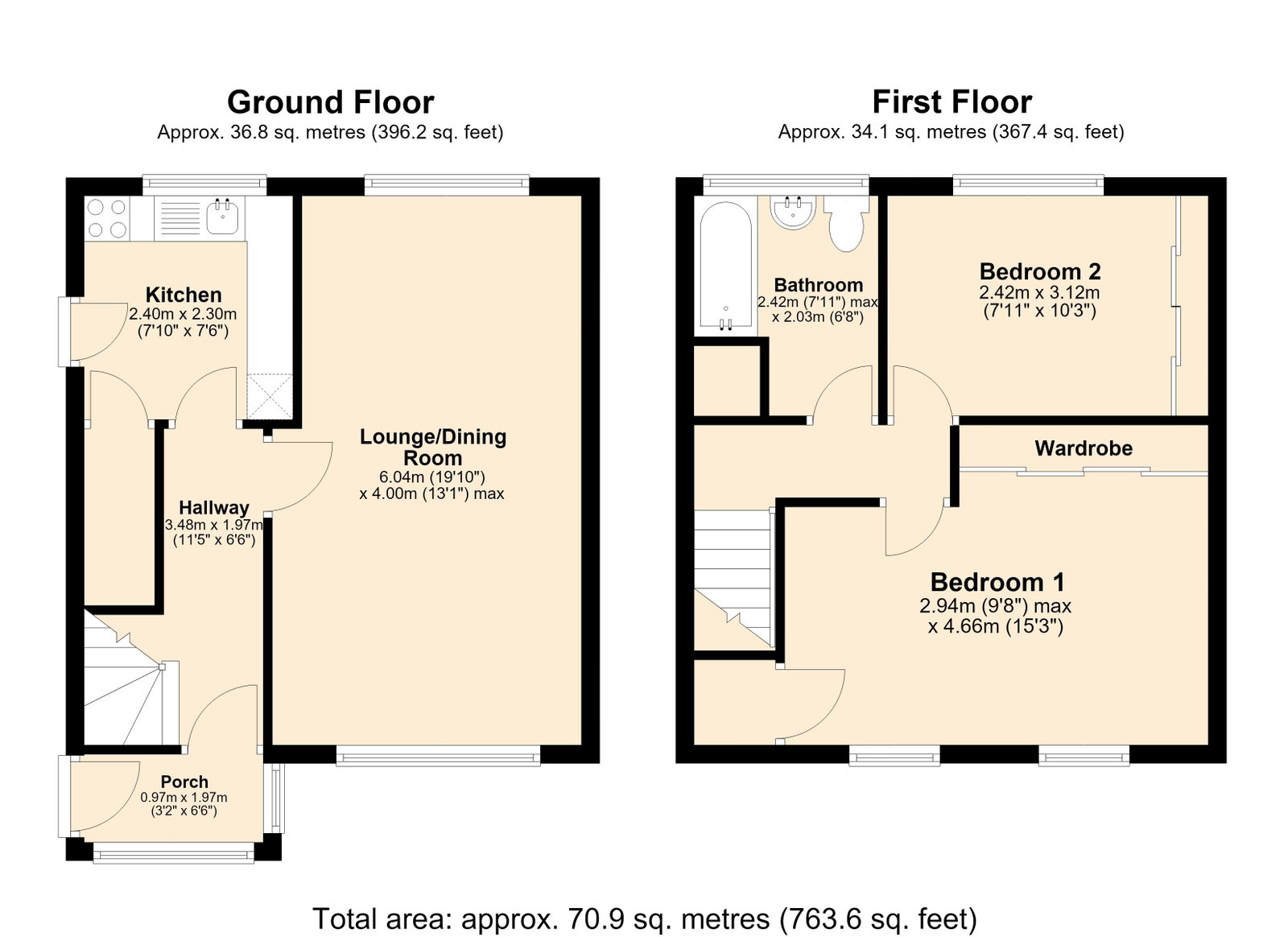 203, Ormskirk Road, Upholland floorplan