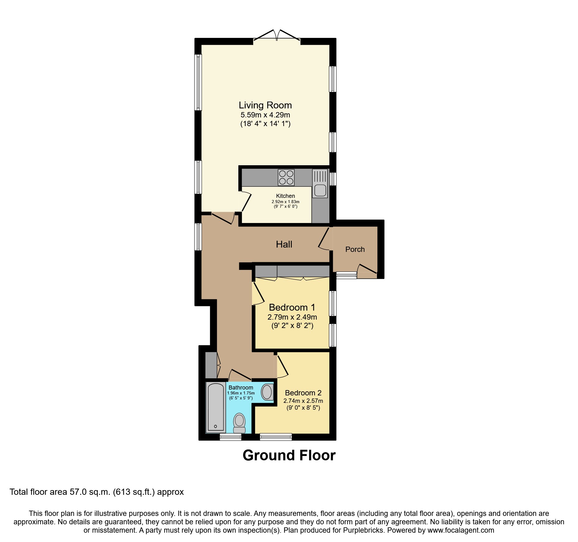 Flat 1/Cedar House, Diss Road, Diss floorplan