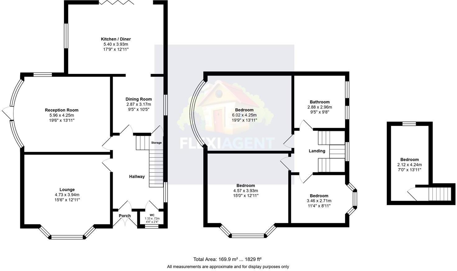 55, Dover Road, Southport floorplan