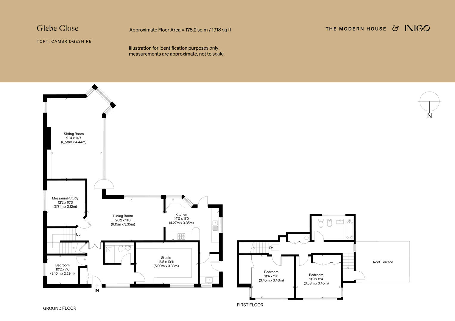 Studio House, 6, Glebe Close, Toft floorplan