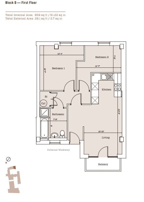 2 Bedrooms Flat to rent in Metalworks, Warstone Lane, Jewellery Quarter B18