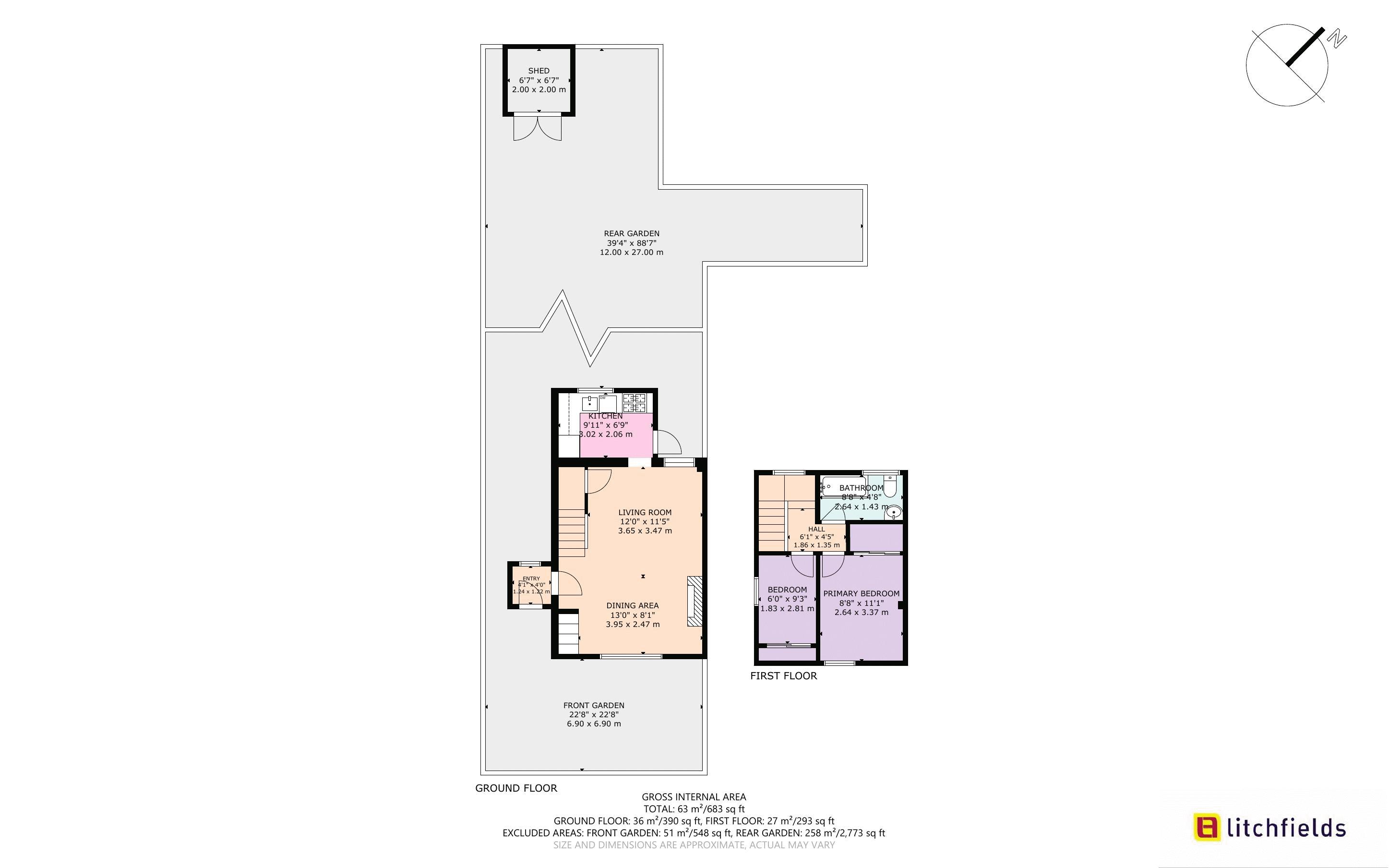 13, Hogarth Hill, Hampstead Garden Suburb floorplan