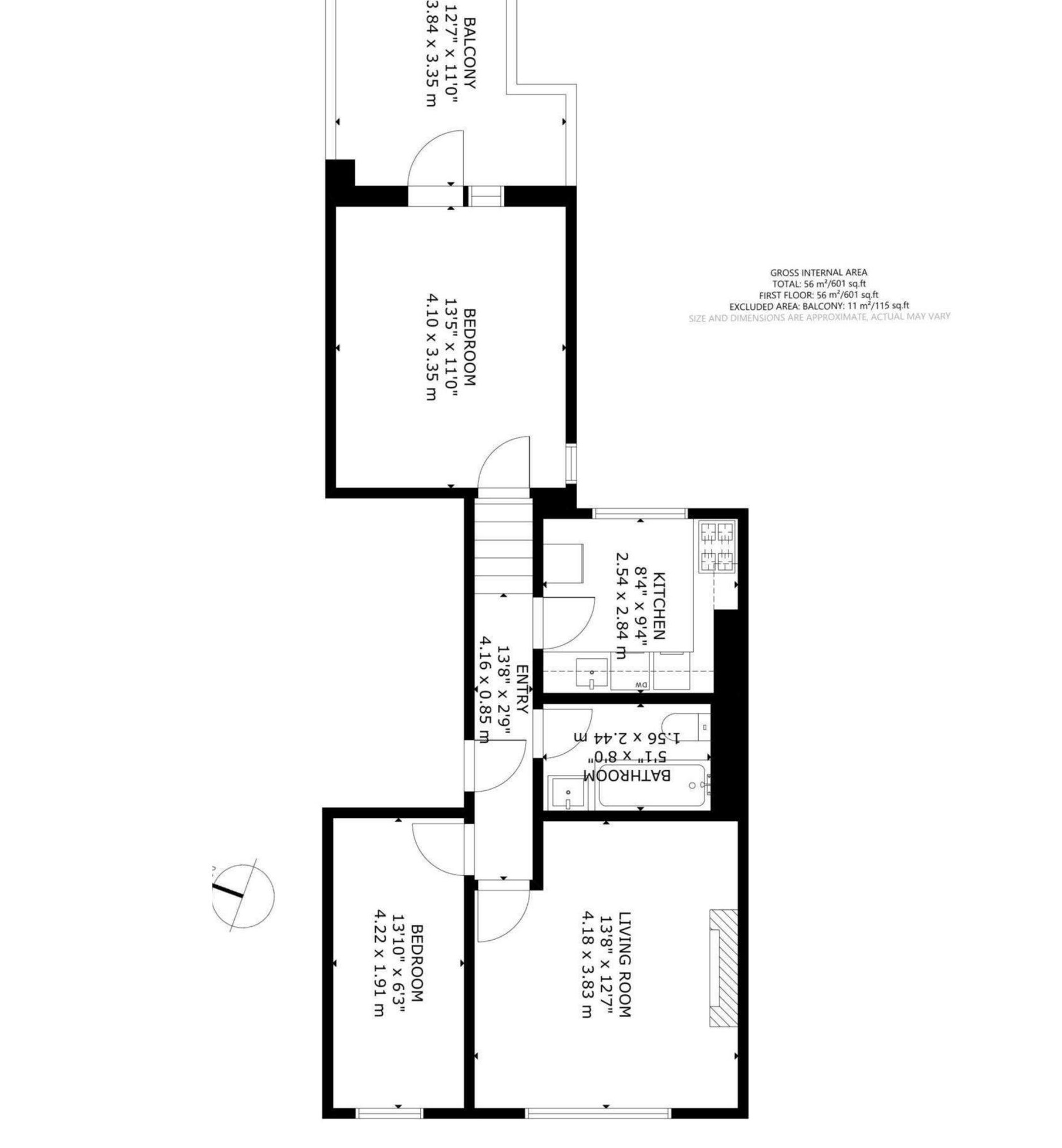 Flat B 30, Langdon Park Road, London floorplan