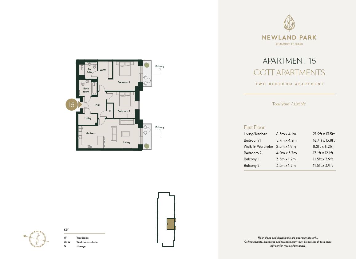 Apartment 15, Newland Park, (CO3), Gorelands Lane, Chalfont St. Giles floorplan
