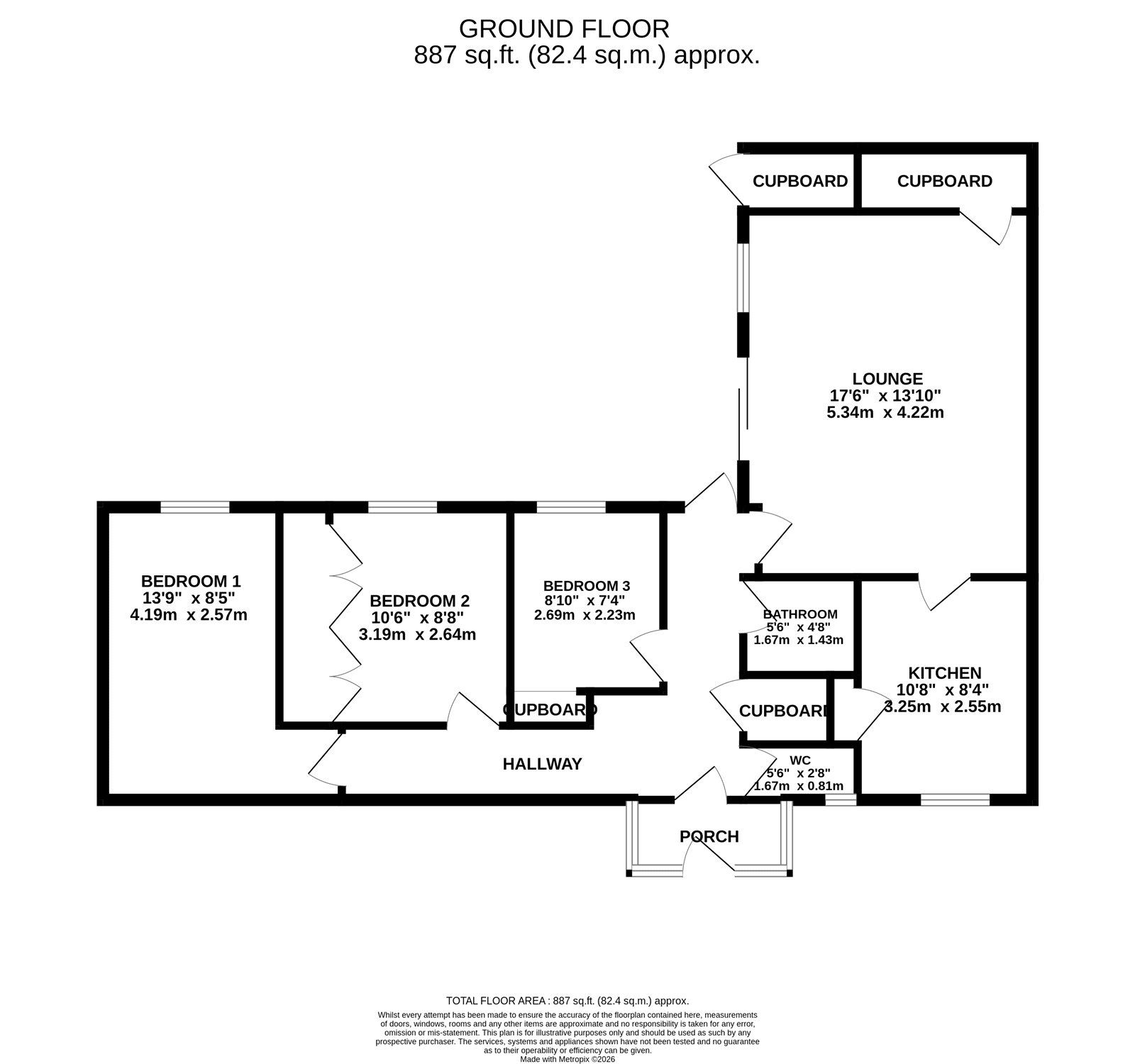 34, Strawberry Close, Warrington floorplan