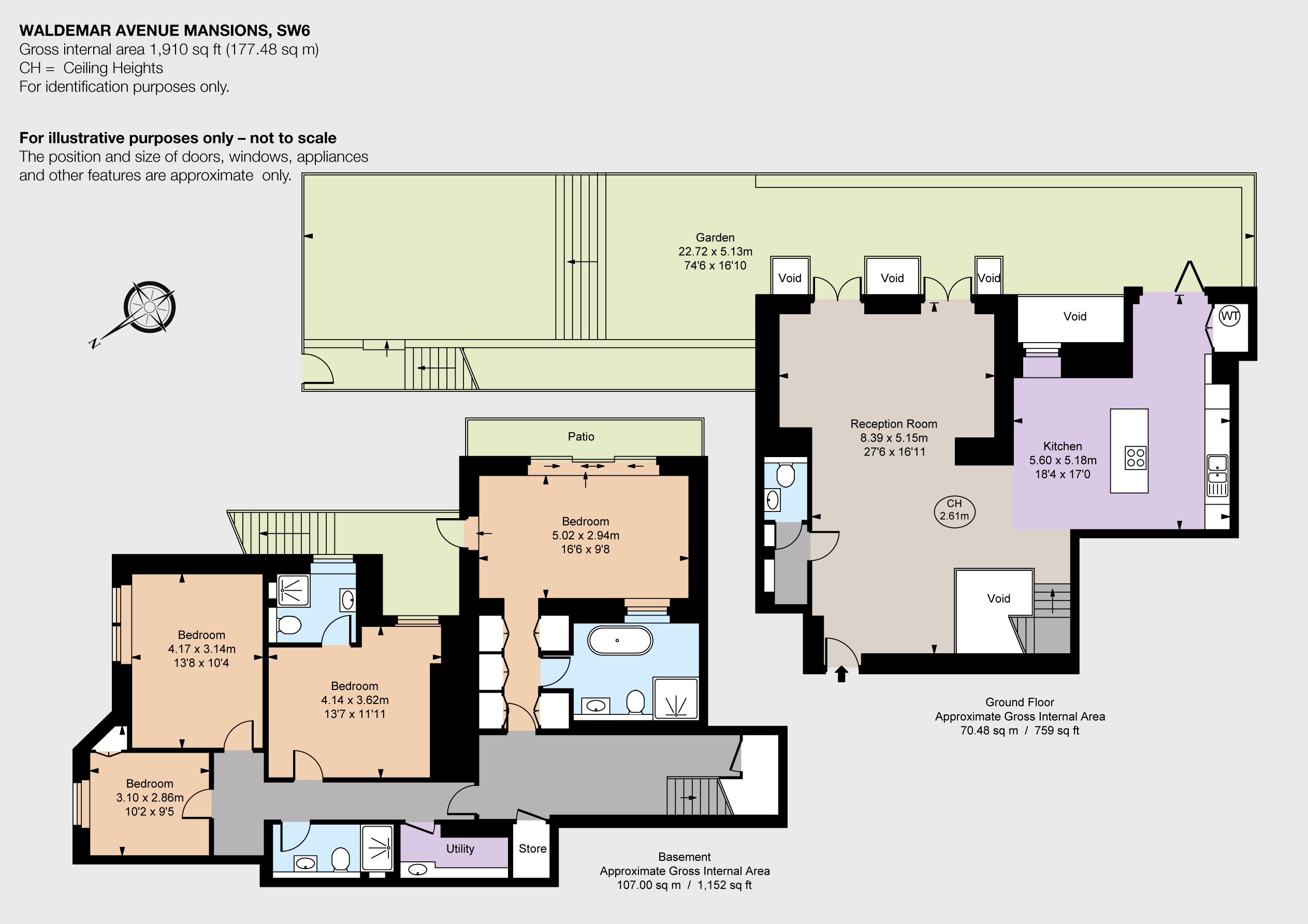 4 Bedrooms  to rent in Waldemar Avenue Mansions, Waldemar Avenue, London SW6