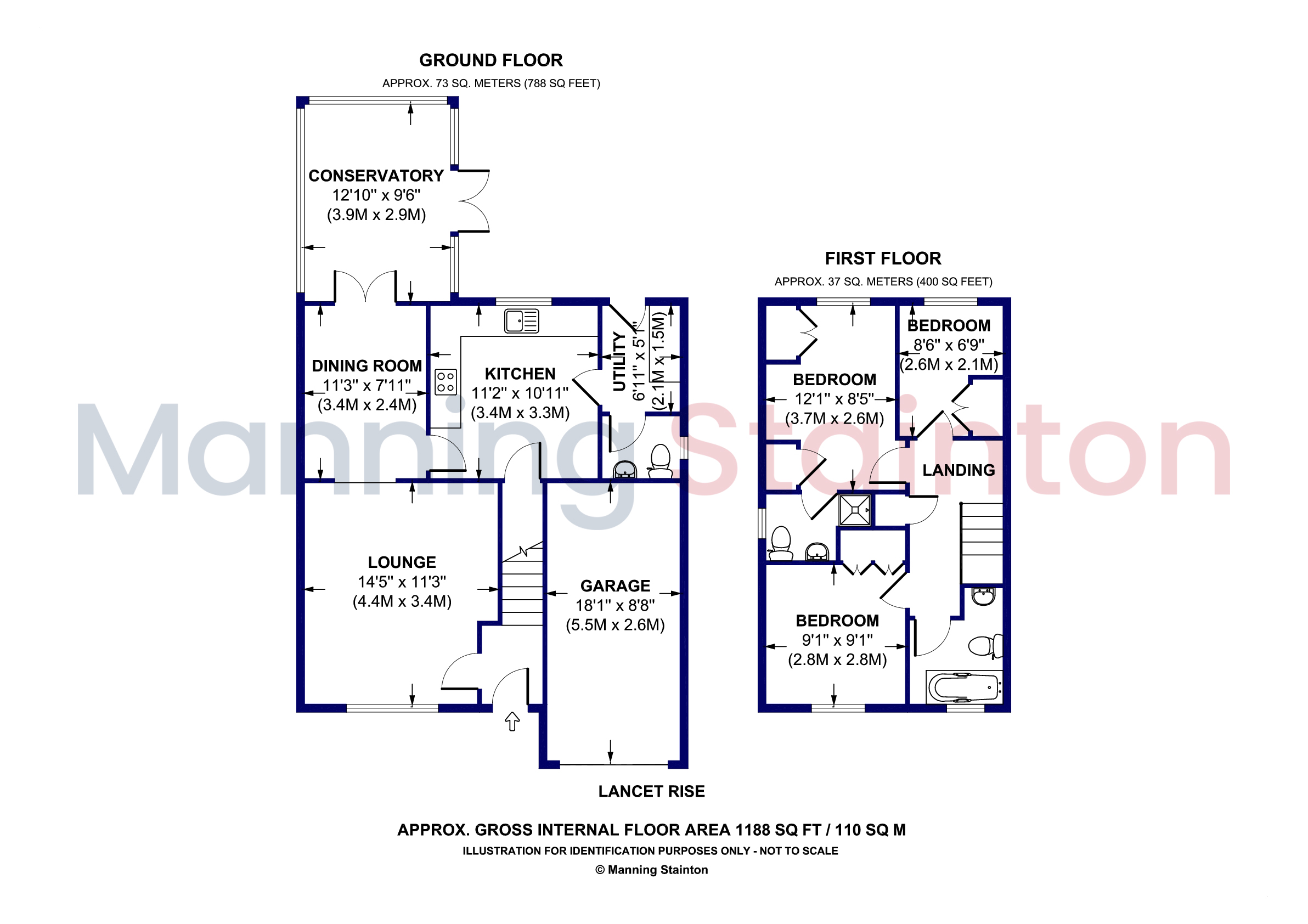 16, Lancet Rise, Wakefield floorplan