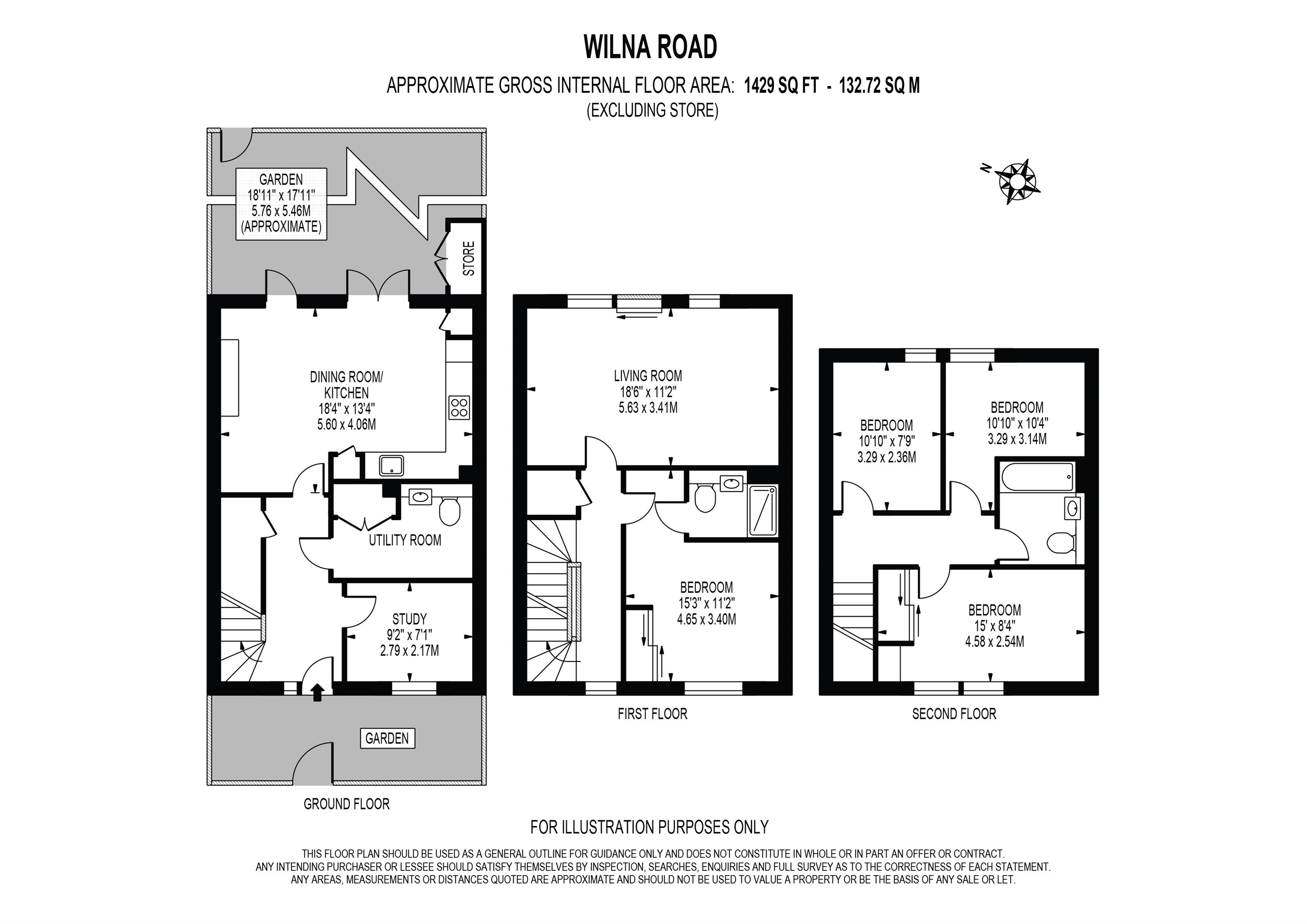 84, Wilna Road, London floorplan