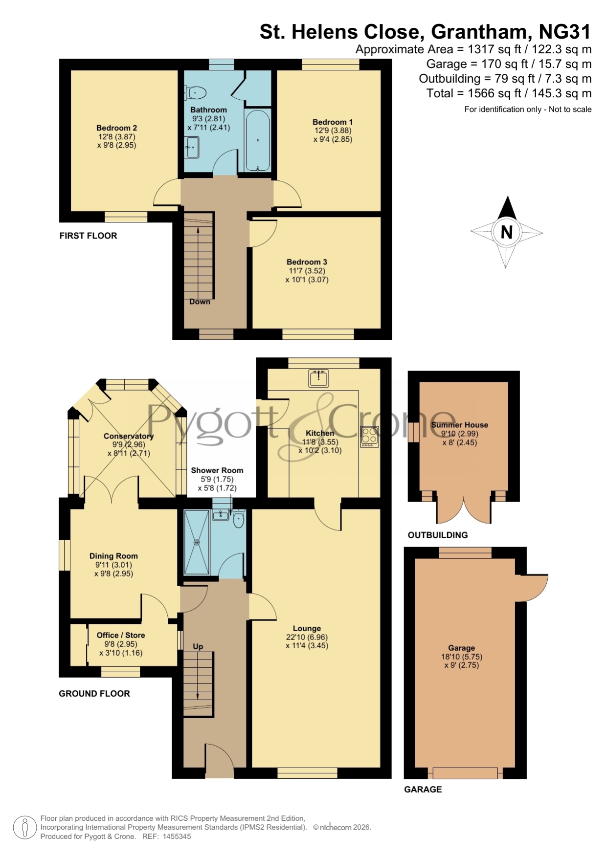 20, St. Helens Close, Grantham floorplan