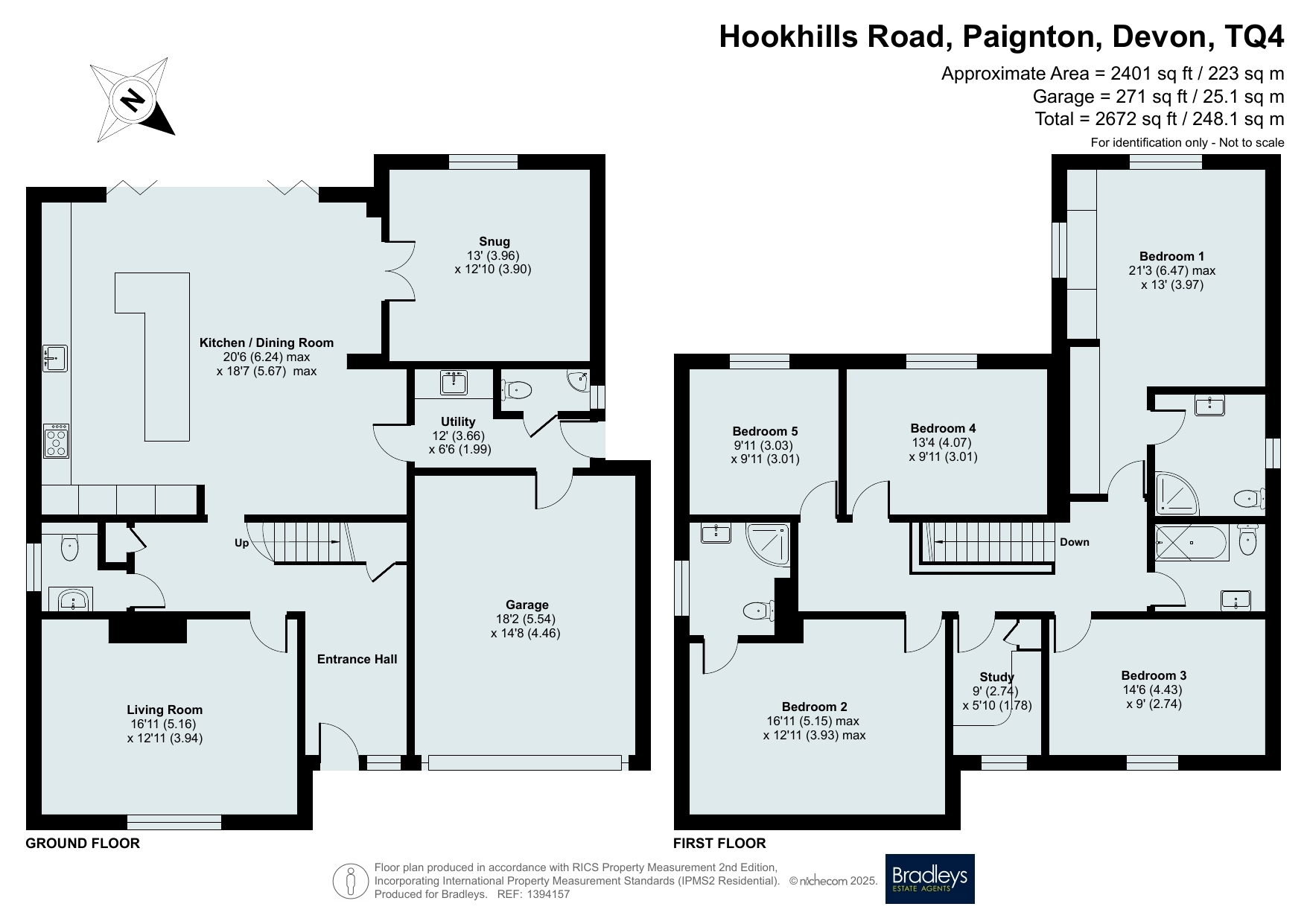 Cherry Trees,, Hookhills Road, Devon floorplan