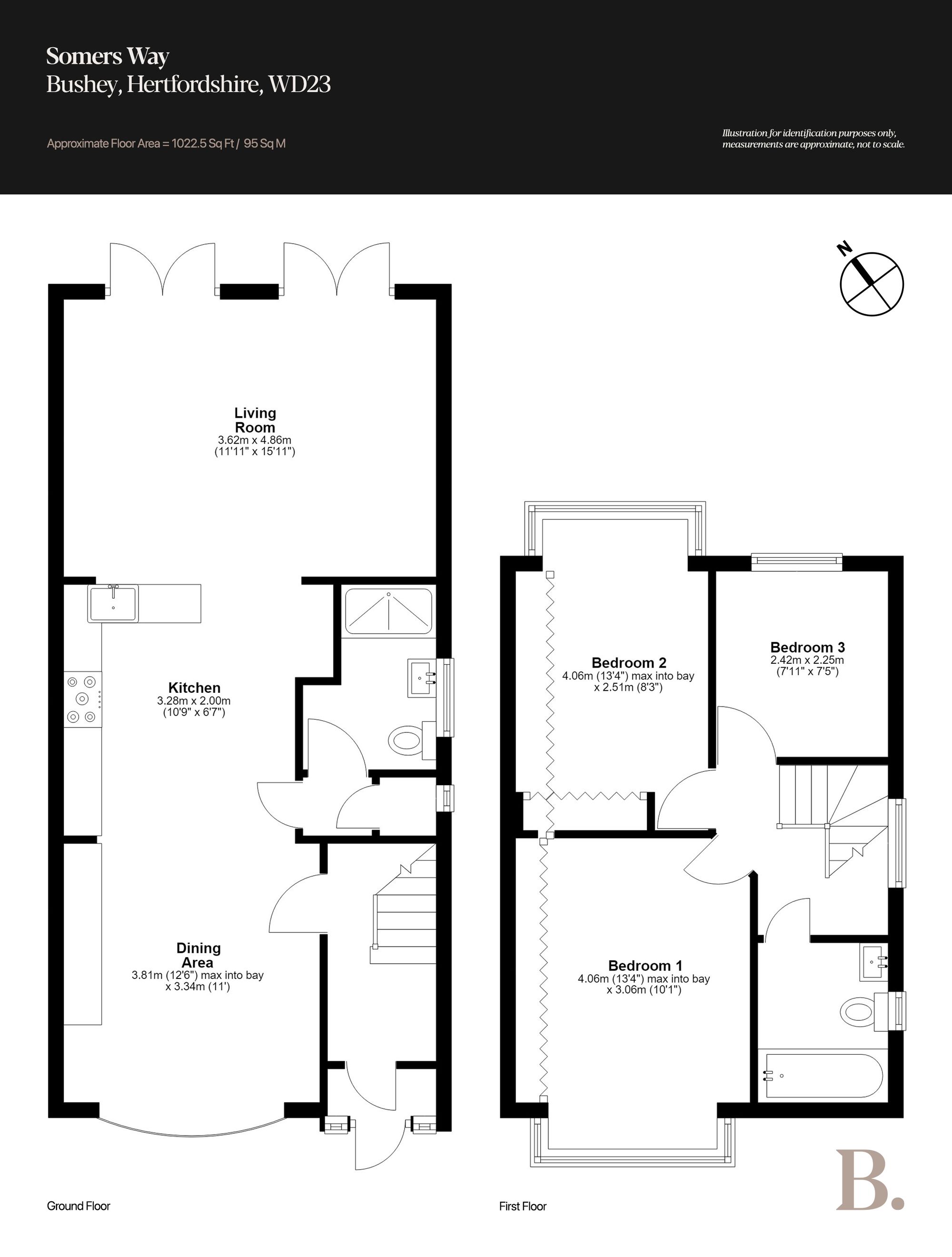 9 Somers Way, Bushey floorplan