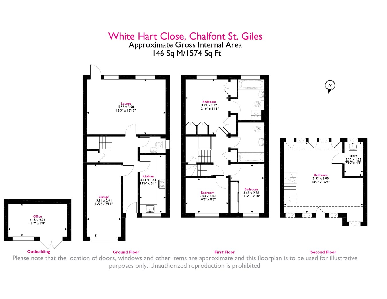 4 Bedrooms Terraced house for sale in White Hart Close, Chalfont St Giles HP8