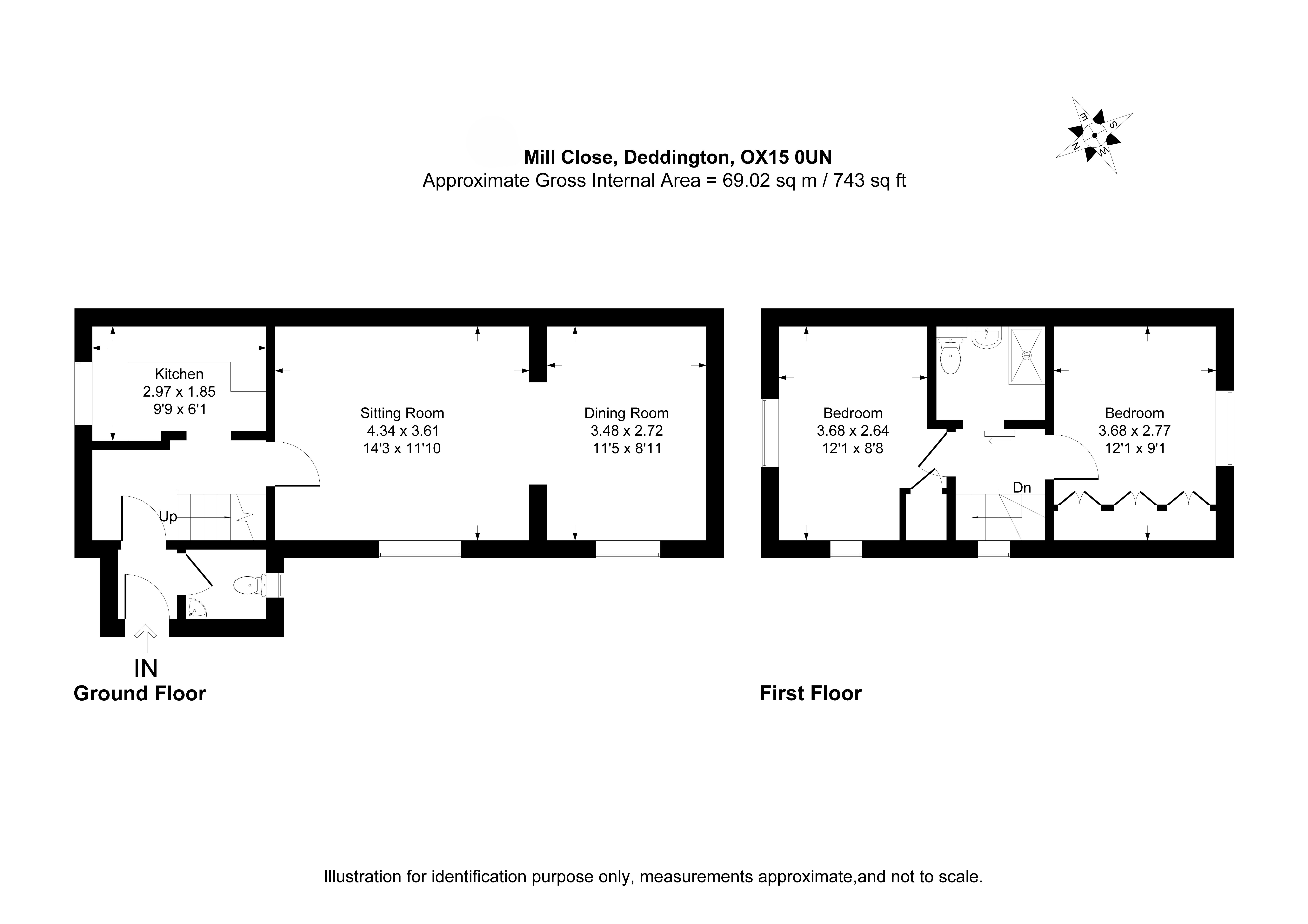 23, Mill Close, Banbury floorplan