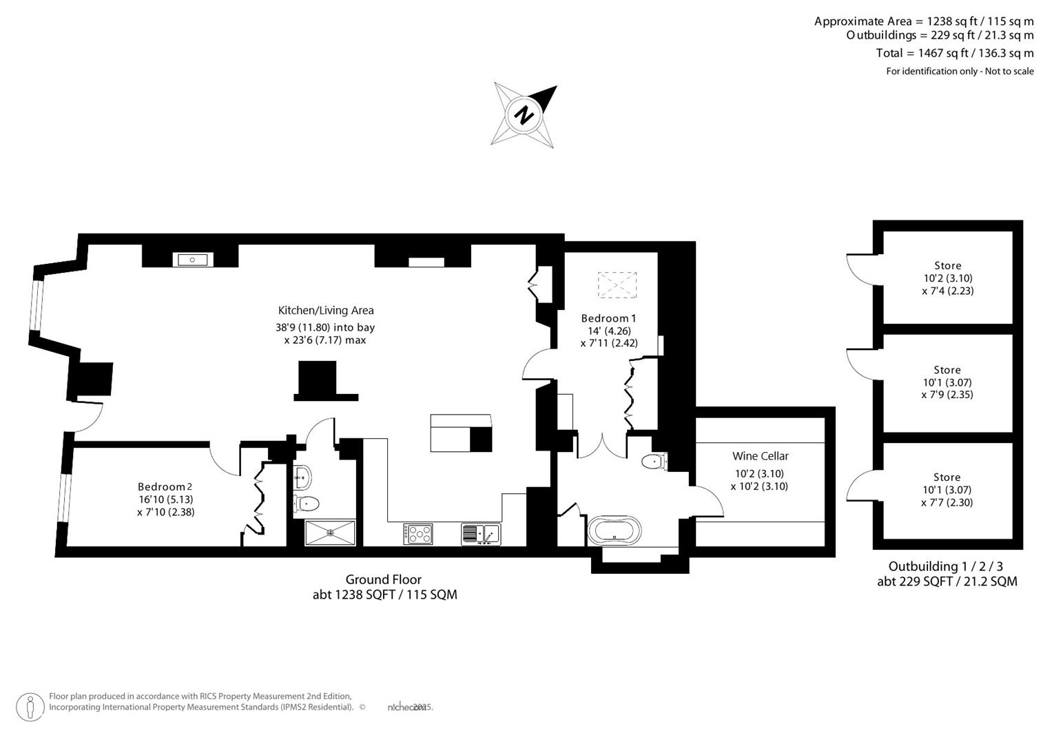 8b, Colleton Crescent, Exeter floorplan