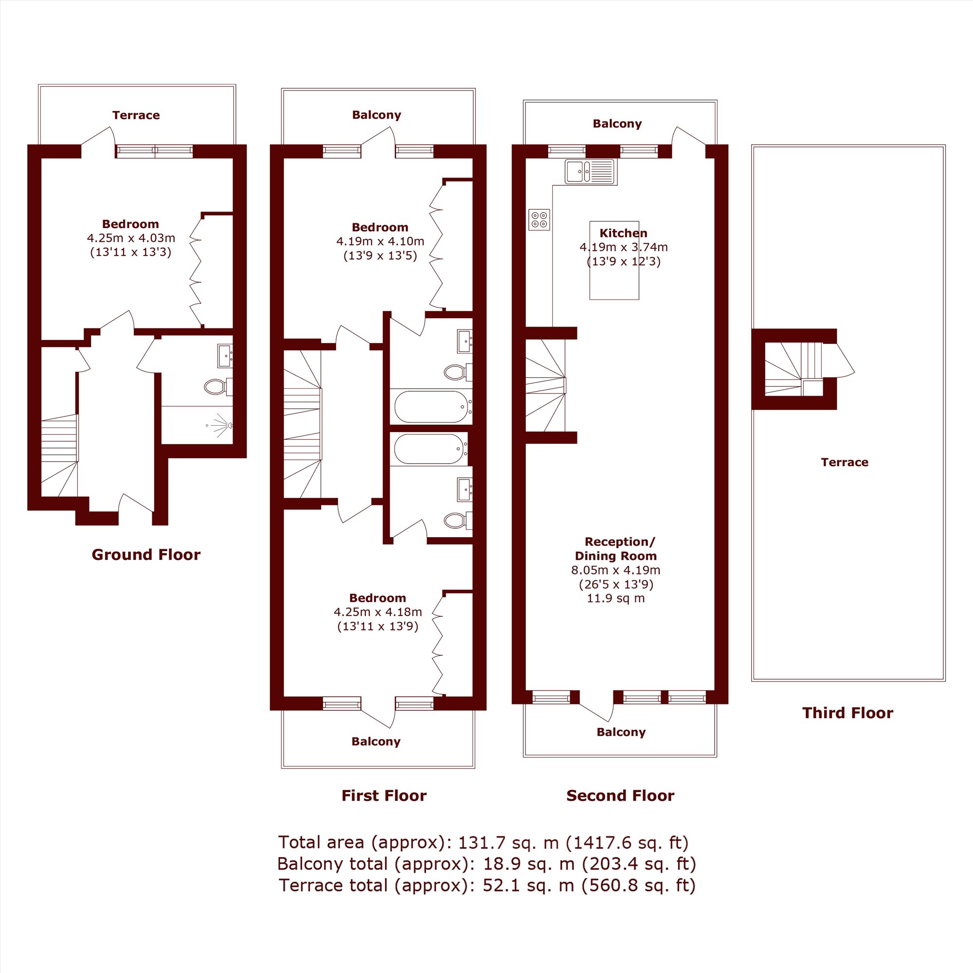 1 Ronian Villas, Elm Grove, Wimbledon floorplan