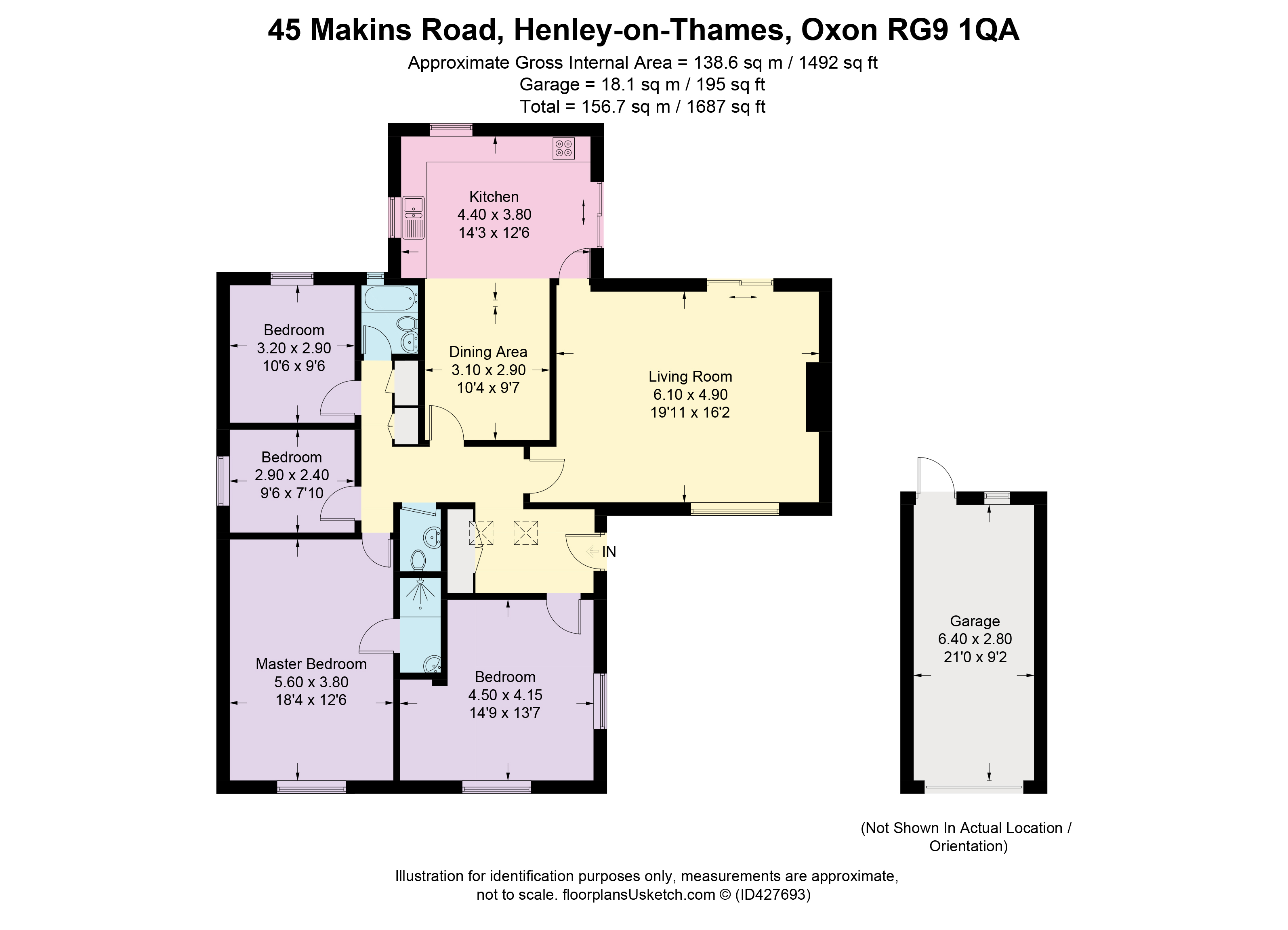 Free property report 45 Makins Road, Henleyonthames, RG9 1QA Chimnie