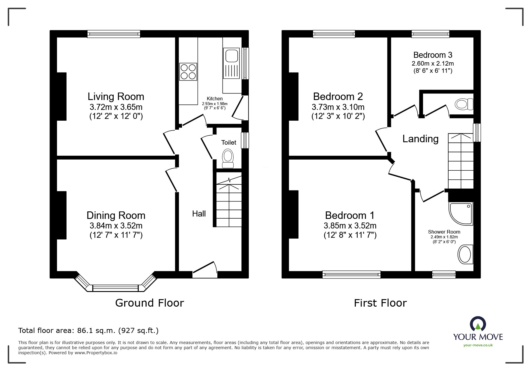 2, Moorfield Road, Manchester floorplan