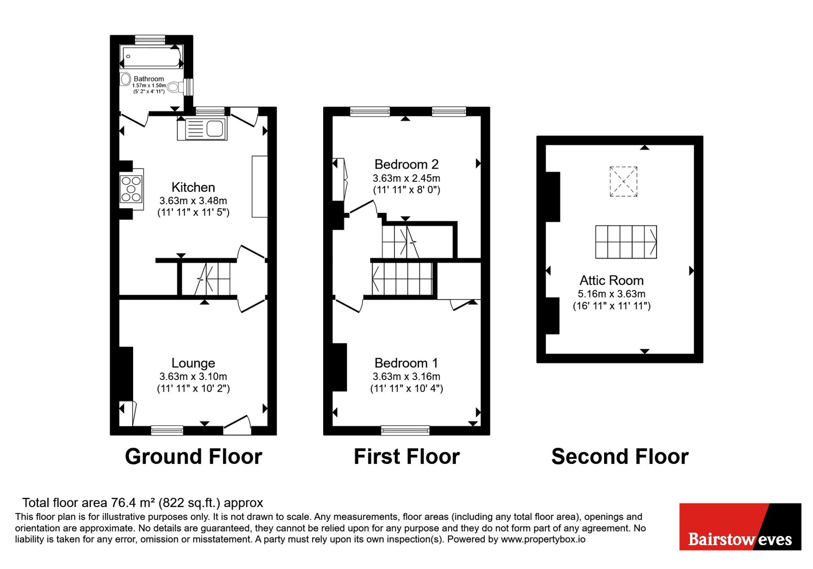 81, Albert Street, Nottingham floorplan