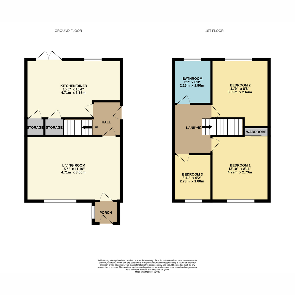 4, Churchfield Drive, Rainworth floorplan