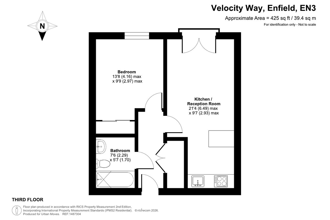 26, Faraday House, Enfield floorplan