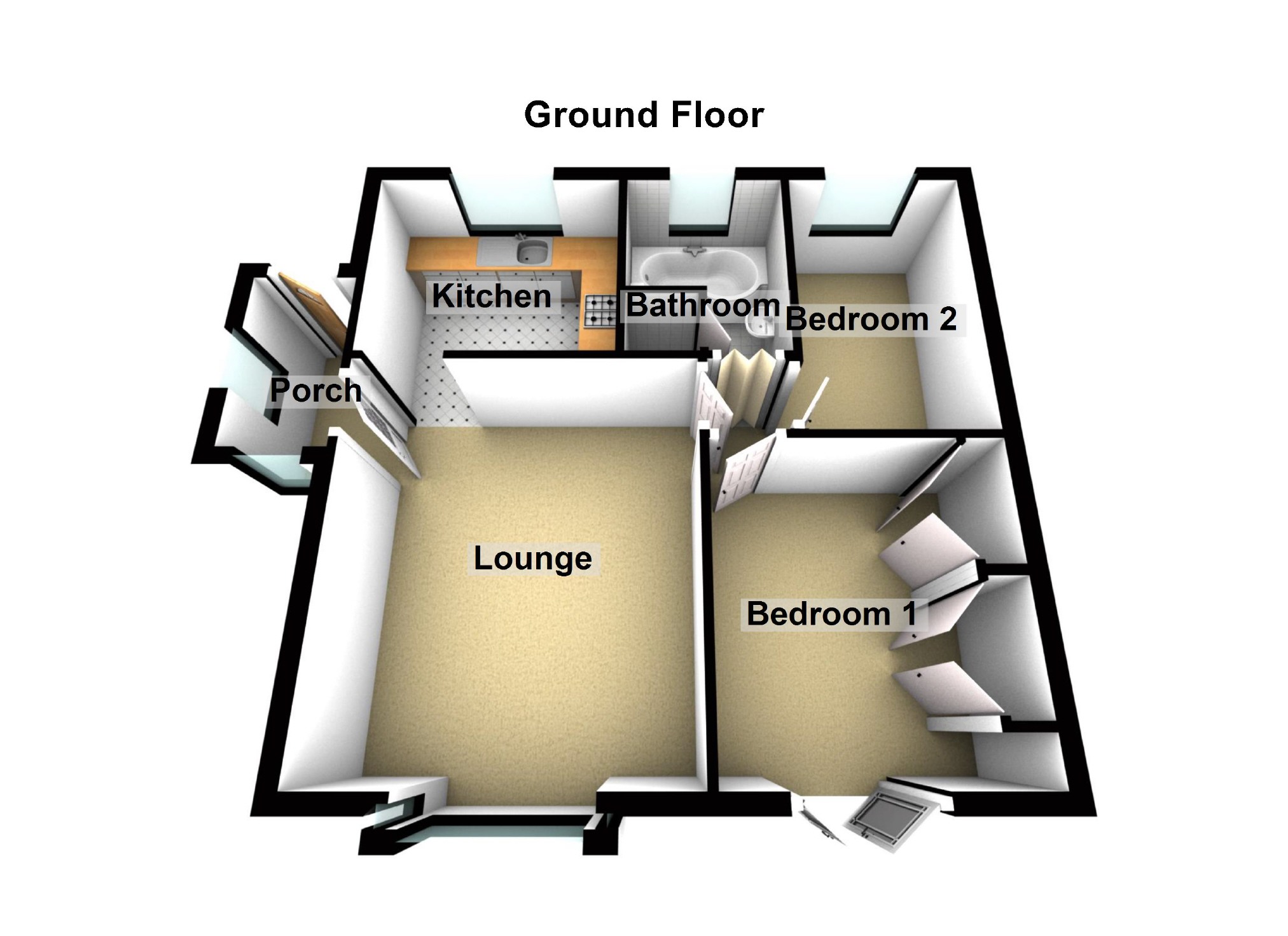 2 bed semidetached bungalow for sale in Lon Enfys, Llansamlet, Swansea