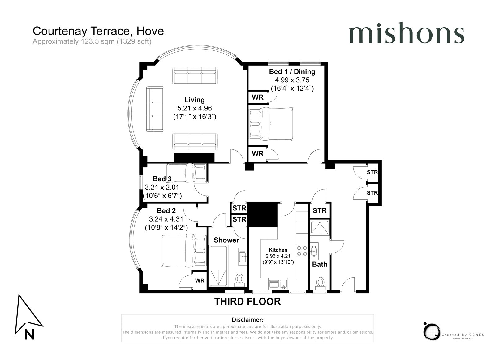 20 Courtenay Gate,, Courtenay Terrace, East Sussex floorplan