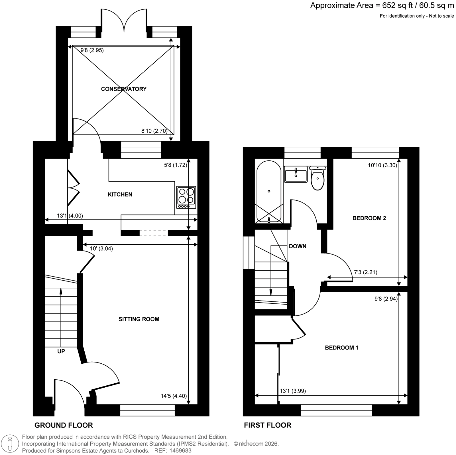16, Vernon Close, Ottershaw floorplan