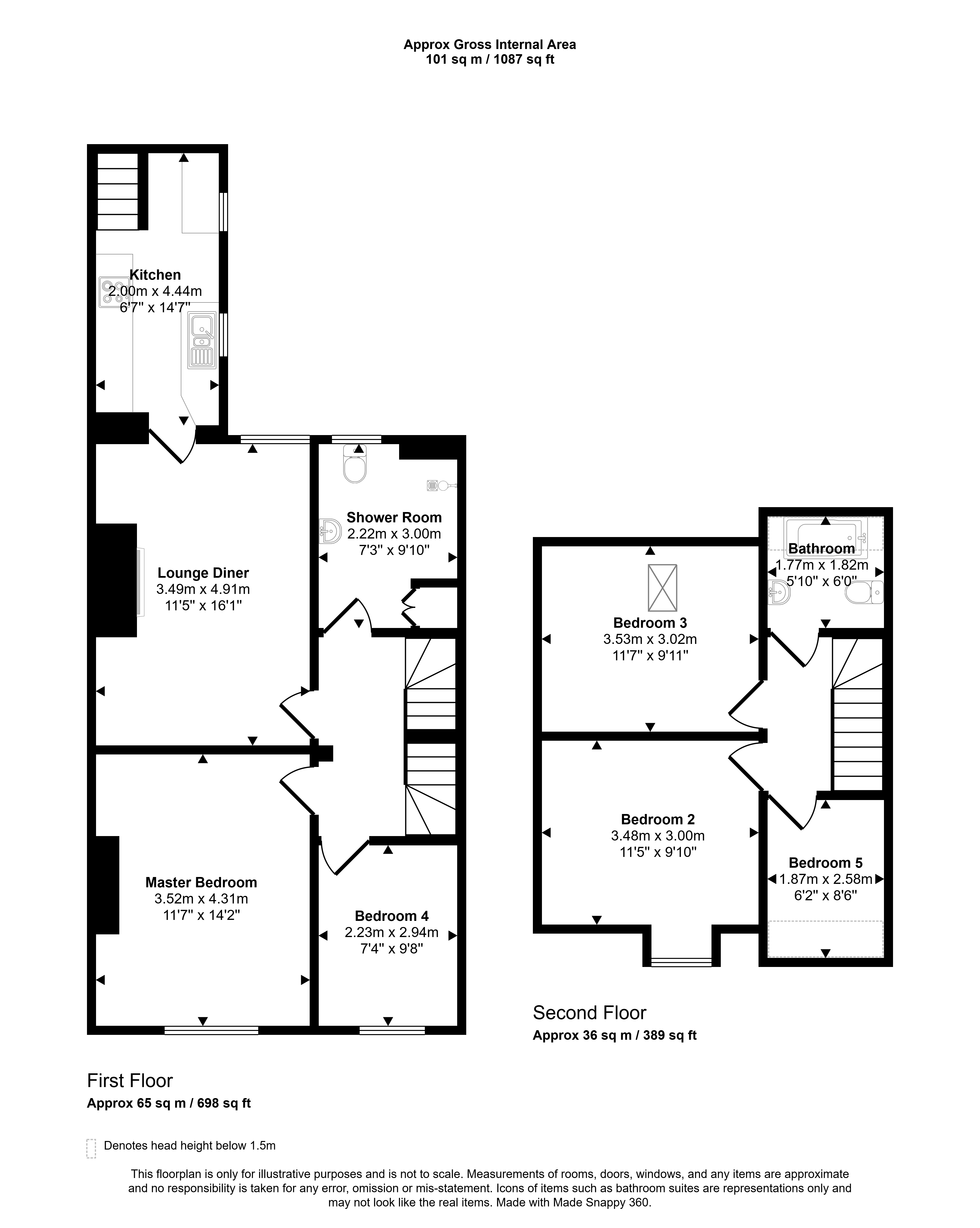 41, Coach Road, Wallsend floorplan