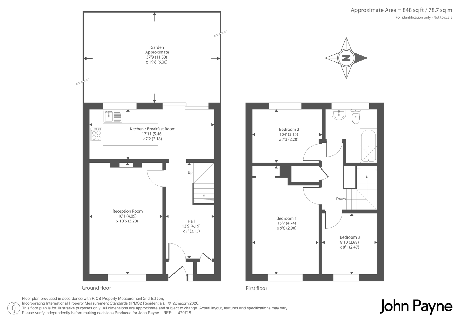 87, Mottisfont Road, London floorplan