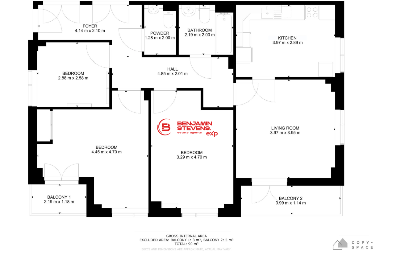 Dower Court, 2,Flat 31, Penniwell Close, Edgware floorplan