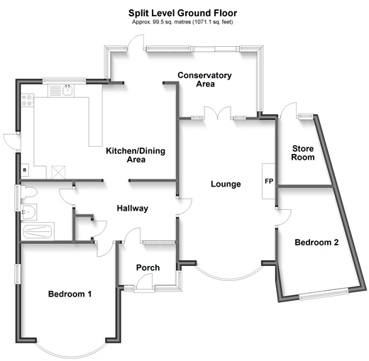 Wilson Avenue, Rochester, Kent ME1, 2 bedroom detached bungalow for