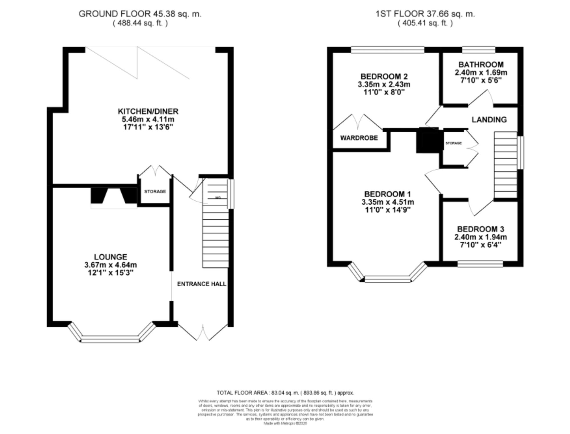 20 Hillside Avenue, Stoke-On-Trent floorplan