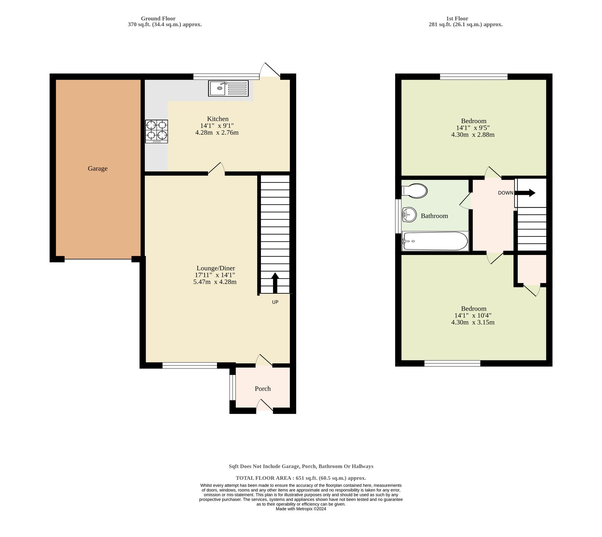 7 Broadoak Close, Lowestoft floorplan