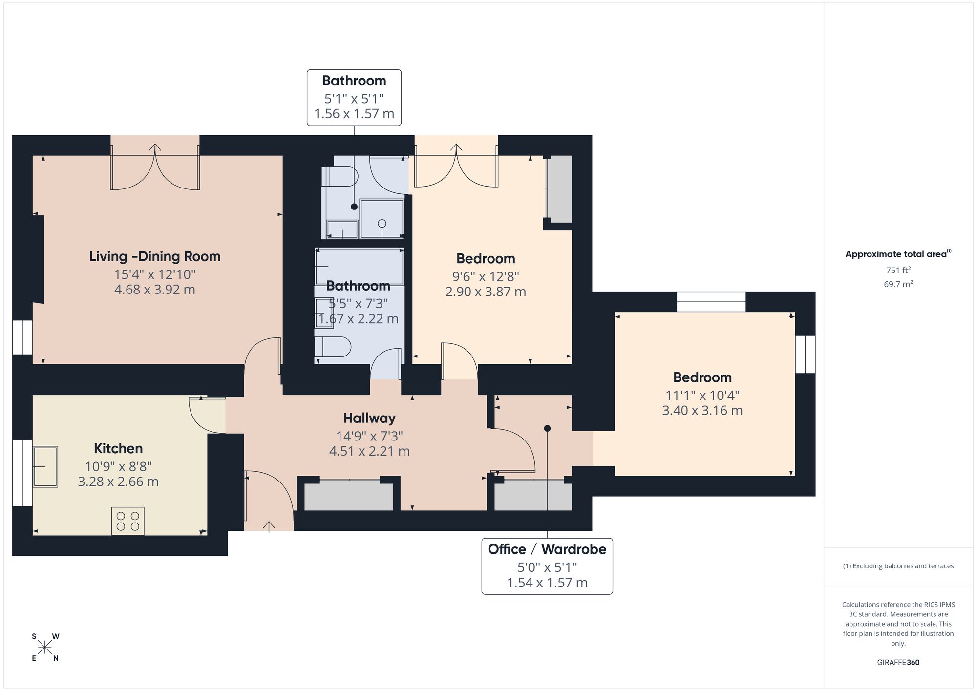 Flat 9, Longreach, Bristol floorplan
