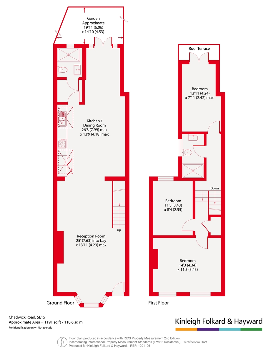 45, Chadwick Road, London floorplan