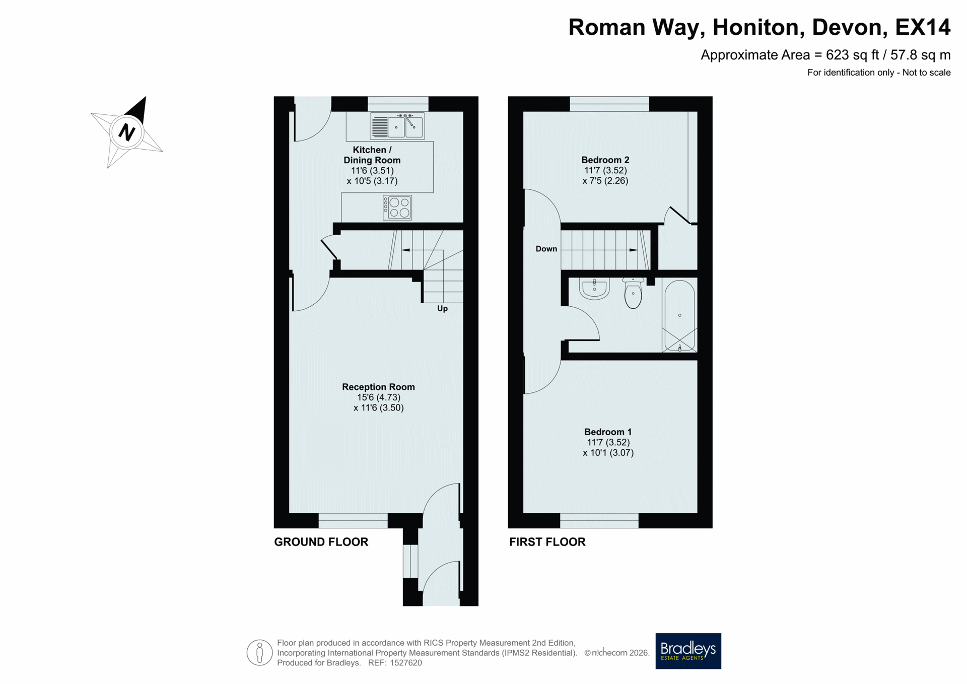 62, Roman Way, Devon floorplan