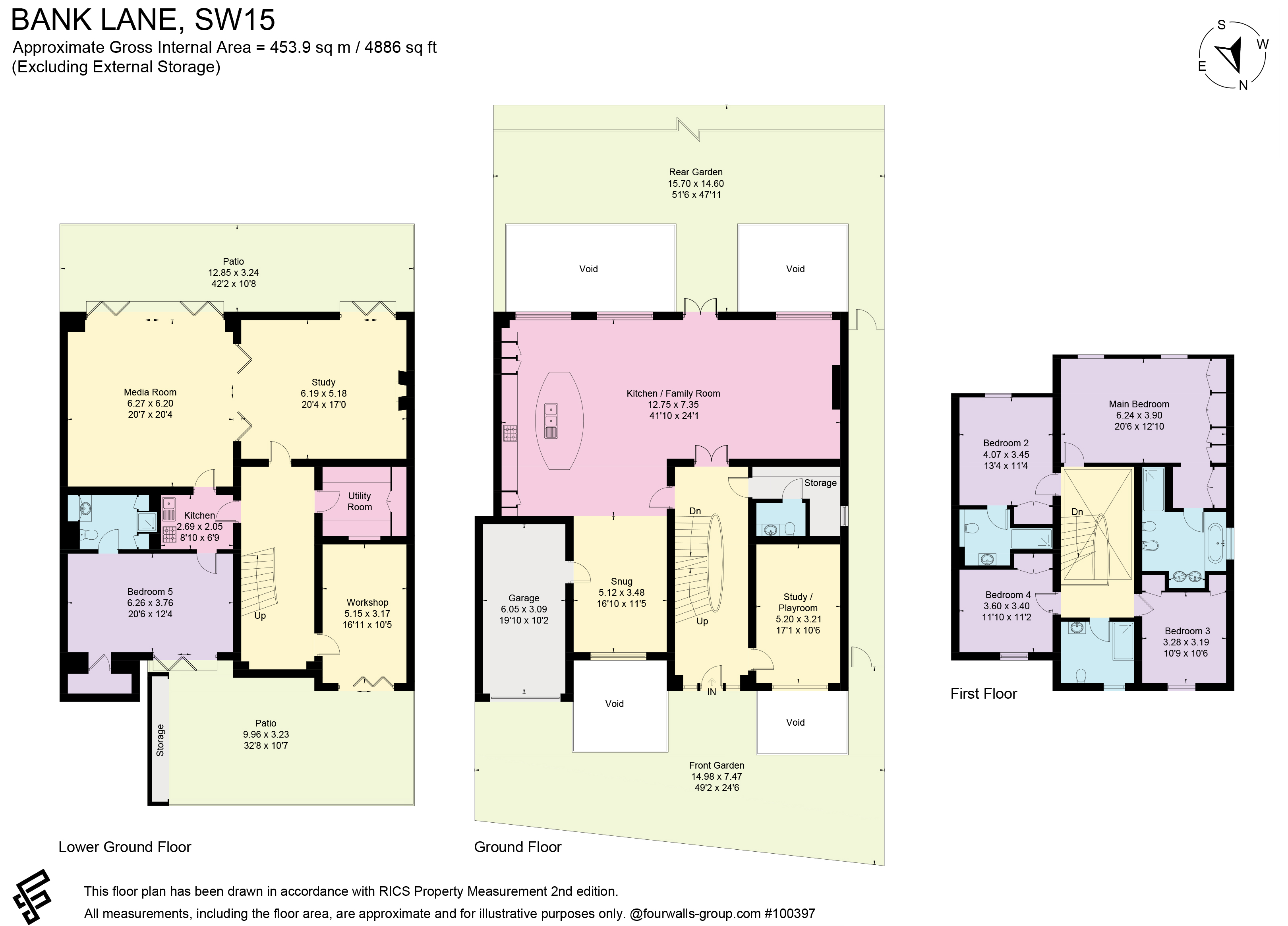 Bank Lane, Roehampton, London, SW15 floorplan